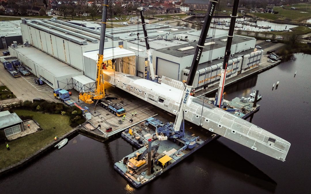 81m Hull Turning at Royal Huisman